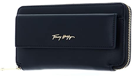 Tommy Hilfiger Damen Iconic Tommy Large ZA Reisezubehör-Bi-Fold-Brieftasche, Desert Sky