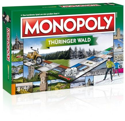 Monopoly Thüringer Wald – Regional-Edition des Kultspiels für Familien, Naturfreunde & Fans der Urlaubsregion | Gesellschaftsspiel ab 8 Jahren | Geschenkidee & Souvenir für Thüringen-Liebhaber