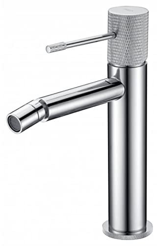 Grifo monomando para bidé fabricado en latón - Grifos para WC - Griferia de baño apto para agua frio/caliente - Color Cromo BDD038-2