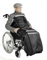 HeRo24 Rollstuhlsack Wetterschutzsack für den Rollstuhlfahrer (Antrahzit-schwarz)