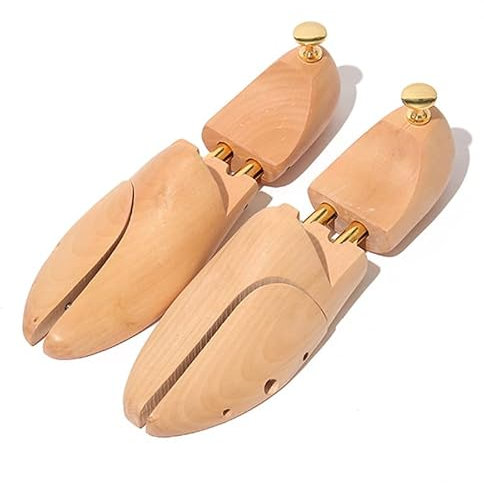 Spring Wooden Shoes Tree Adjustable Solid Lotus Shoe Tree Shaped Shoe Lasts Durable Wooden Shoe Stretcher Sweat-absorbing Breathable Men Women Leather Sneakers Canvas High Heels Sandals Boots