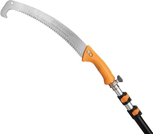 48-144 Telescoping Pole with Tree Pruner Extendable for Tree Trimming