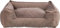TRIXIE Hundebett Talia 60 × 50 cm in braun - gemütliches Hundekissen mit feiner Samt-Haptik - Hundekorb für kleine Hunde - rutschfest und waschbar - 37815