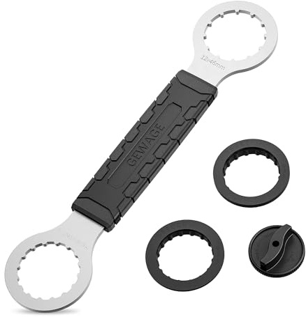 GEWAGE Strumento centerlock per Bicicletta, Chiave per Movimento Centrale Bicicletta Compatibile con Hollowtech II/BB9000, BBR60, M8000, Truvativ GXP, FSA Mega Evo