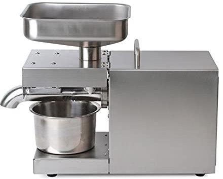 Automatisch Elektrische Ölpresse 600W Edelstahl Automatische Kalt und Heiß Ölpresse Maschine Ölmühle Öl Extraktion Expeller, Öl Pressmaschine Elektrische Ölmühle für Kommerziell & Haushalt