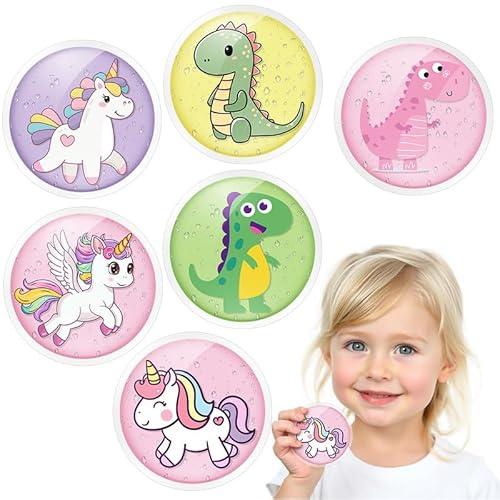 Flintronic 6 Gel Ice Pack Cold Compress for Kids, Ice Pads Round Cold Compress Ice Bag, Reusable, for Teeth, Eye (Diameter 7 cm)