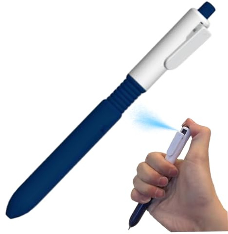 Mini Pistola de Agua, bolígrafos creativos de plástico creativos de 6.5 Pulgadas, Juguetes de Broma para niños, Adultos, Azul