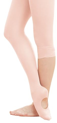 Stelle Women's Ballet Tights Convertible Dance Leggings Ultra Soft Pro Transition Tight(BP,S)