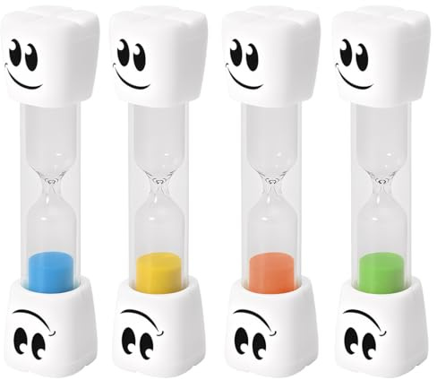 VRYNDH Sablier Minuteur pour Brossage de Dents Enfants, Minuteur Visuel 2 Minutes - Apprentissage Ludique et Sans BPA pour une Bonne Hygiène Buccale