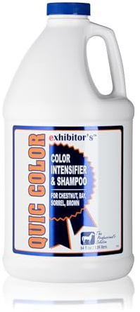 Exhibitor's Quic Color Shampoo INTENSIFIER for chestnut, bay, sorrel, brown colored coats 64 Ounce