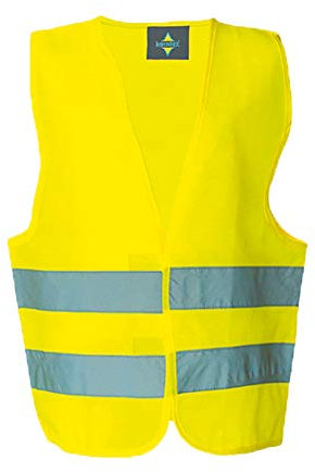 Korntex Unisex Kinder KWG100S Warnweste Standard Kinder, Gelb, S EU