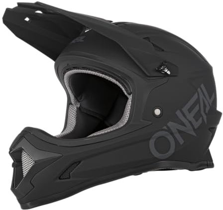 O'NEAL | Mountainbike-Helm | MTB Downhill | Nach Robustes ABS, Ventilationsöffnungen für Luftstrom & Kühlung, ABS Außenschale | SONUS Helmet SOLID | Erwachsene | Schwarz | Größe S