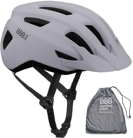 BBB Cycling Fahrradhelm für Herren und Damen mit Abnehmbarem Visier Radhelm Rennradhelm Condor 2.0 + travelbag BHE-173T Matt White M (52-58cm)