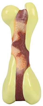 Tikaton Dog Chew Toys for Aggressive Chewers, Peanut Butter Flavor Durable Dog Teething Chew Toys Bones for Large/Medium/Small Puppies