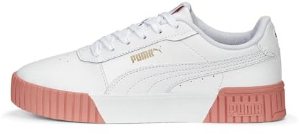 Puma Women's Carina 2.0 Sneaker, Puma White Hibiscus Flower Puma Gold, 6.5 UK
