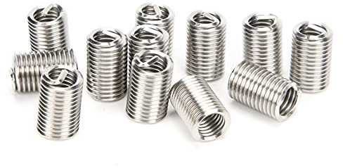 50PCS Stainless Steel Wire Thread Insert Assortment Wire Thread InsertUS Standard 5/16in‑18x3D Running Wire Thread Thread Repair Insert Kit