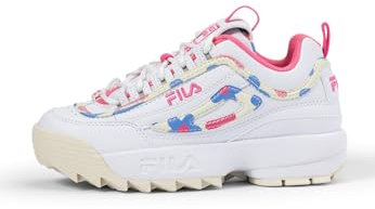 FILA Mädchen Sneaker Disruptor F Teens, White Pink Lemonade, 38 EU