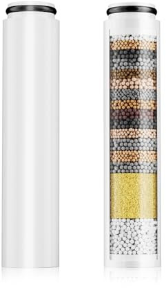 Cobbe Pack de 2 filtros para alcachofa de ducha con ASIN B0CSYYD9HD, B0CXP5WM77, B0CXP12QDQ, 20 capas de filtro de repuesto para agua dura, limpieza y eliminación de cloro y sustancias nocivas