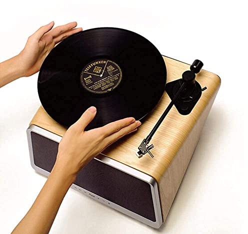 Skivspelare Retro,Gramofon,Mini Vintage Retro Klassisk Grammofon Fonograf Form Stereohögtalare Ljud Musikdosa