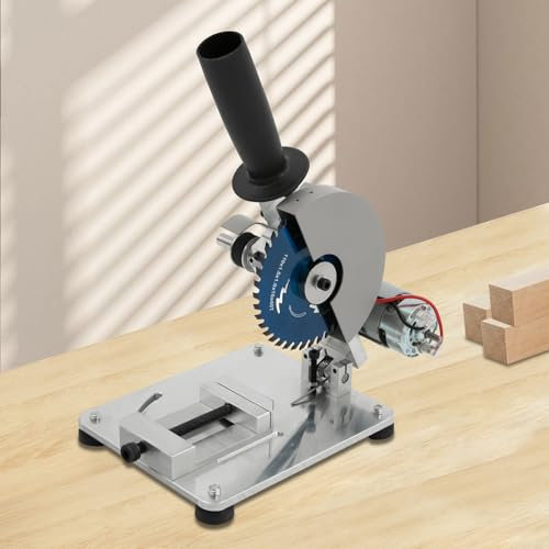 Máquina de separación de metal, sierra de mesa de 4 pulgadas, sierra ingletadora, ángulo ajustable de 0-45°, 9000 rpm, microcortadora para metal suave, chapa de hierro, madera, aleación de aluminio