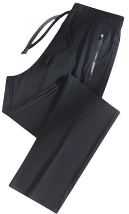 Pantalon de Jogging Homme Léger Sport Pantalon de Survêtement Femme Randonnée Léger à Séchage Rapide Cargo Pants avec Poches Zippées Respirant pour Extérieur Travail
