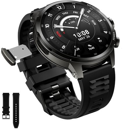 Black Shark Watch X Pro Smartwatch, Reloj Teléfono Android 4G con Pantalla AMOLED de 1,75, Cámara Giratoria, 4GB+32GB, GPS, 75H de Autonomía, Monitor de Actividad y Salud, IPX5, Negro
