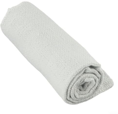 Manta aislante de fibra de cerámica, 2 mm de grosor, resistente a altas temperaturas, protección contra incendios, para soldar, escudo térmico de 1260 ℃, color blanco, 1 m de ancho (0,5 m x 1 m)