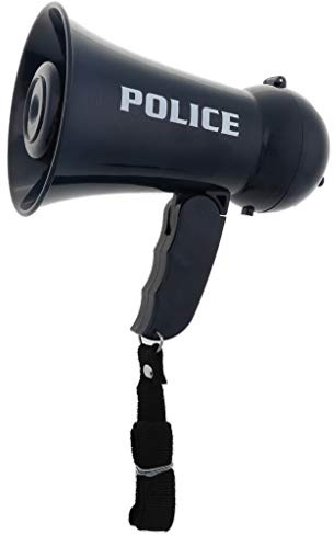 CRDARAAV Kids Pretend Play Firemen Police's Megaphone Siren Sound Handheld Mic Toy