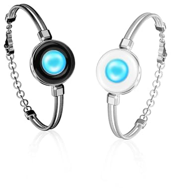 TOTWOO Bracelet Connecté pour Couple Amoureux à Distance, Duo Vibrant