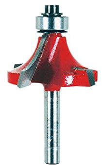 Freud Foret arrondi à rayon quadra-cut avec revêtement Perma-Shield pour une finition impeccable – 4 fraises, diamètre de tige 6,35 mm, rayon 1,27 cm, longueur 6,3 cm – 34-116