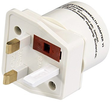 Hama Commonwealth-Adapter (Gibraltar, Grossbritanien, Hongkong, Indonesien, Kenia, Malaysia, Malta, Singapur) weiß