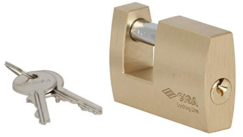 CISA 121610900, Lucchetto Rettangolare Locking Line, Ottone, 90 mm