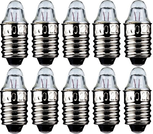 10er Set WireThinX Taschenlampen Spitzlinse Linsenform 0,5 W, 2,2 V - Sockel E10