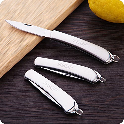 SSGP acciaio inossidabile creativa portatile pieghevole coltello frutta frutta coltello per sbucciare la frutta di casa Apple coltello sbucciatore