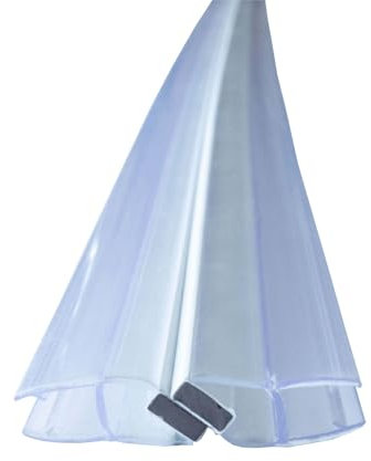 Bagnoxx 2x 2m Profilé Magnétique Douche 6mm Transparent Angle 90°/180° Coulissante