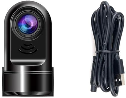 Telecamere DVR per auto - Supporto per telecamera posteriore - Registratore video automatico - Con avviso di collisione anteriore - Registratore di guida - Grandangolo anteriore e posteriore - Scheda