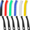 Cepillo de Limpieza de Grietas y Juntas - Cerdas Duras de Colores Premium, Herramientas Multifuncionales para Espacios Estrechos, Inodoro, Baño (6 Unidades)