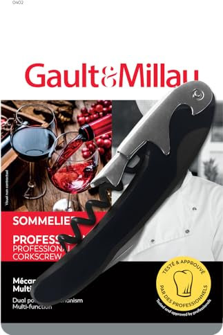 GAULT&MILLAU - Sommelier Professional - Cavatappi per cameriere - Apertura precisa ed elegante - Strumento indispensabile per gli amanti del vino - Confezione da 1
