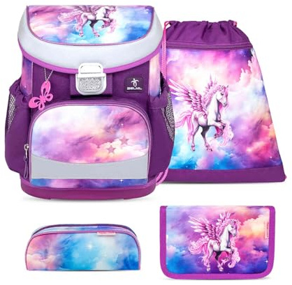 Belmil Mini-Fit Schulranzen Set 4 -teilig (405-33/AG/S) (Pegasus)