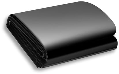 SDLDEER Teichfolie Schwarz HDPE Teichfolien Schwerlast, für Blumen Gärtner Gewächshäuser Teiche Wasserauslese UV Stabil (2mx2m)