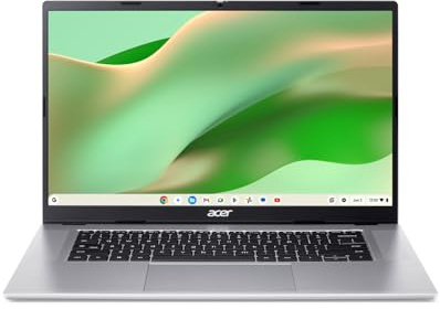 Acer Chromebook 315 I PC Portable 15.6 FHD LCD 60Hz I Processeur Mediatek Kompanio 540 I 4Go RAM I 64Go eMMC I ChromeOS I Argent I Clavier FR AZERTY I CB315-8H-88GB