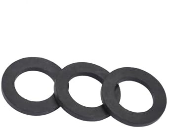 Badafaci Gummibricka Set Svart Gummitätningsringar 12st i 3 Storlekar för Vattenrör Duschkran och Hydraulkopplingar VVS Reparationssats (1 tum)