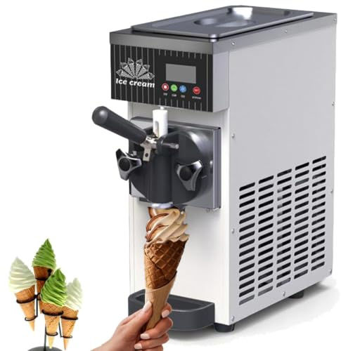 Mjukglassmaskin för glassbar, café, kiosk och foodtruck Cream | Servera i strut, bägare, sundae, våffla eller till bakverk med såser och toppings efter eget sortiment