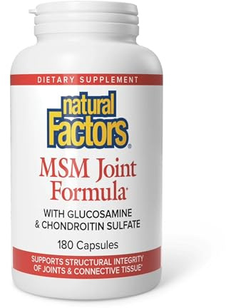Natural Factors, MSM Joint Formula, Supports Healthy Joints and Mobility, 180 Capsules
