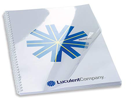 GBC HiClear Binding Covers, 240 micron, A4, Clear, Pack of 100, CE012480