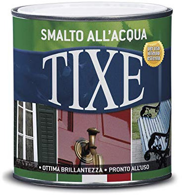 TIXE Smalto all'Acqua – Finitura Lucida e Resistente per Legno e Metallo, Grigio Perla Opaco 500 ML