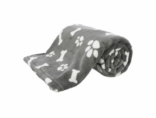 Trixie Kenny Decke, Plüsch, 75 × 50 cm, grau