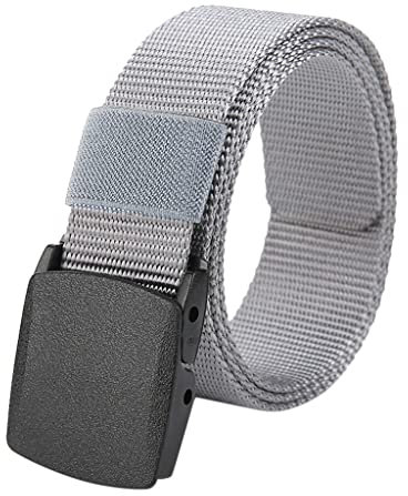 XIUH Kürzbar Stoffgürtel Segeltuch-GürtelDehnbarer, einfarbiger Flecht-Gürtel Unisex stufenloser Canvasgürtel Canvas BeltOutdoor Leinwand-Gürtel Arbeitsgürtel