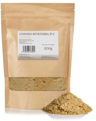 FRISAFRAN | Näringsjäst 500g | jäst med B12 och vitamin B | Proteiner | Vitaminer | Vegansk kost | Glutenfri | Vegansk kost | Mejerifri | jäst | näringsmässigt b12