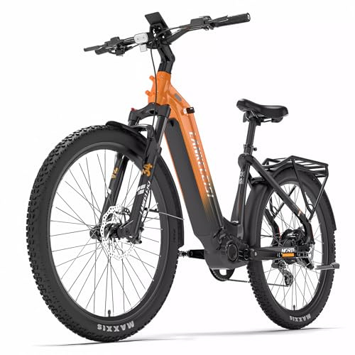LANKELEISI MG600 Lite E-Bike Damen 27,5 Zoll Tiefeinsteiger Elektrofahrräder mit 36V 20Ah Akku, 150KM Reichweite, 8-Gang E-Fahrrad Herren für Urban, Trail & Straße